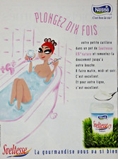 PUBLICITÉ DE PRESSE 1996 SVELTESSE NATURE DE NESTLÉ PLONGEZ DIX FOIS LA CUILLERE