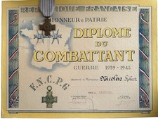 Diplôme militaire - diplôme,