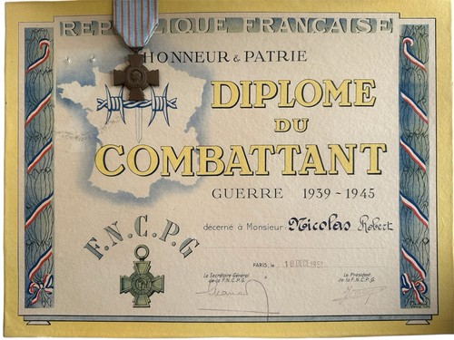 Diplôme militaire - diplôme,