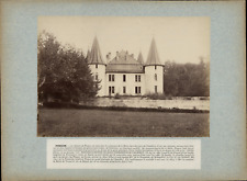 France, La Motte-Servolex, Château de Pingon vintage print tirage d'époqu