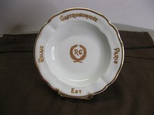 Ancien cendrier en porcelaine Limoges Bernardaud Relais Gastronomique Paris Est