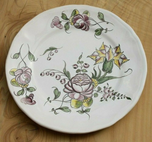 Assiette faïence signée - assiette,