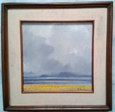 " Paysage du Mexique " Belle peinture de Hector CRUZ (1933-2008)