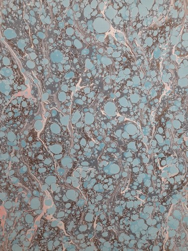 Papier marbré cuve de - à,
