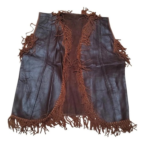 Gilet vintage marron - , à