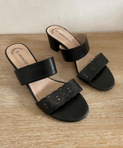 Mules sandales noires urban - sandales,
