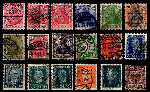 Allemagne 18 timbres - :,