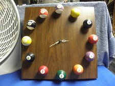 Billiard Ball Clock With Formica Base Balls Not Real