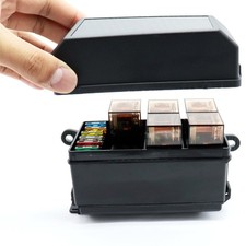  Boîte de support de fusible 6-Way 12V avec relais 5PCS 5Pin 12V 100A et relais