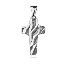 Croix Argent Sterling .925 Pendentif Religieux Baptême Collier Bijoux Présent