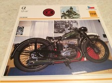 Carte moto CZ 125 cm3 1948