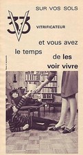 PUBLICITE ADVERTISING 034 1967 V33 vitrificateur pour le sol