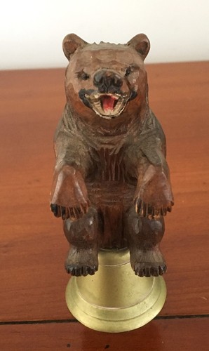 Charmant ours bois sculpté - ours,
