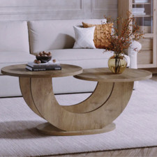 Table basse design en bois – équilibre organique & élégance naturelle