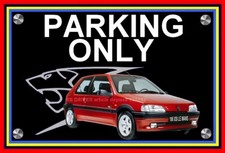 plaque " PARKING ONLY PEUGEOT