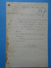 Lettre ancienne : Victor Courtier - Cultivateur - Puisieux - 1924