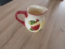 Pichet jus de pomme/cidre  en céramique relief