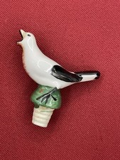 Bouchon Verseur Porcelaine Ancienne XIXe Siècle Oiseau