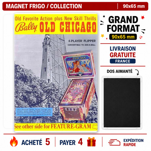 Magnet flyer pinball old - pinball,