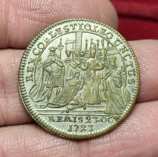#51-368 ~ Token / Jeton - SACRE À REIMS Louis XV 1723 - F.7894 var - Qualité !
