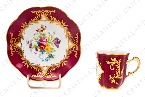 Tasse café rouge aux - à,