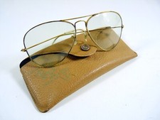 Vintage american pilot aviator B&L RAY BAN USA LIC 10K GO sunglasses clear lens