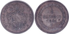 Etat Pontifical 1/2 Baiocco  -
