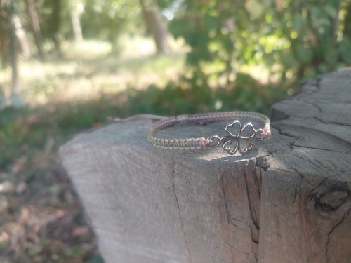 Bracelet macramé ajustable - bracelet,