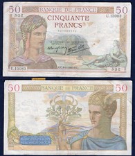 50 Francs Cérès - 4/4/1940