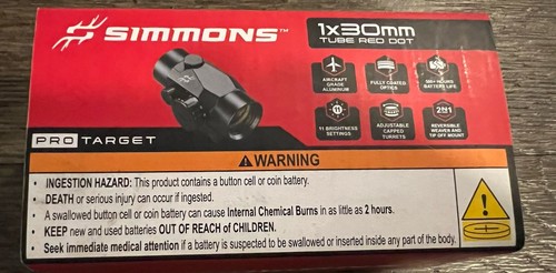 Simmons protarget 1x30mm tube - simmons,