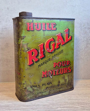 RARE Bidon d'huile RIGAL - Chalon Sur Saône - Deux Litres