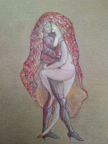 Antique lithograph leonor - leonor, fini
