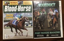 2009 Wood Memorial  Program & Bloodhorse Signed