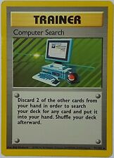 Computer Search 71/102 Pokemon Card - Base - Rare - Unlimited - EX-NM