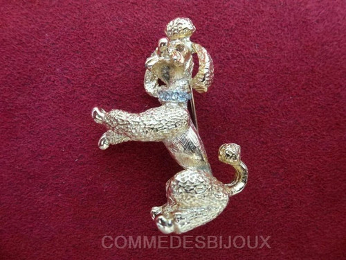 Broche vintage sphinx caniche - vintage,