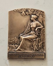 Médaille en bronze - Signée
