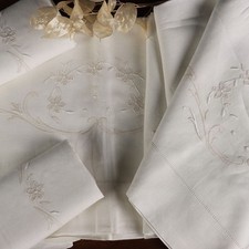 Drap Double Lin avec 2 Taies d'Oreiller Second Hand Italie Original