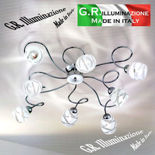 Plafonnier moderne chromé 8