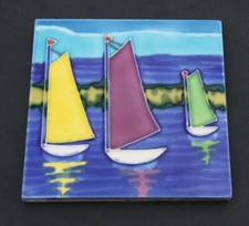 CARREAU déco ELGATE Céramique d'Art émaillée à la main 15x15cm