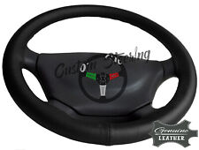 Pour Volkswagen Transporter T4 1990-2003 Véritable Cuir Noir Housse de Volant