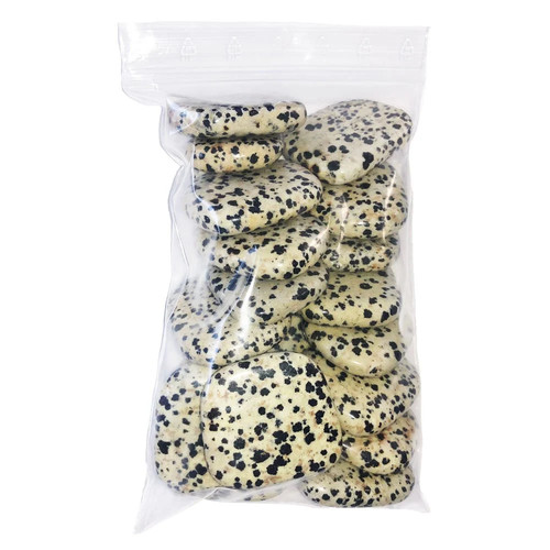 Pierres plates jaspe dalmatien - plates,