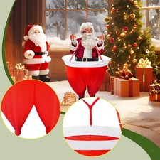 Jeu de boules de neige avec pantalon Père Noël, à lancer en intérieur ou en