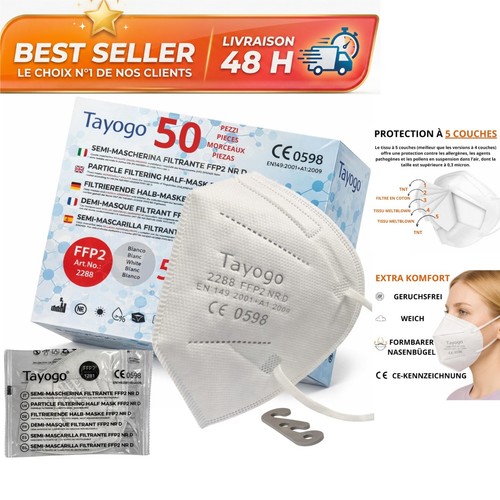 Masques ffp2 tayogo pièces - ffp2,