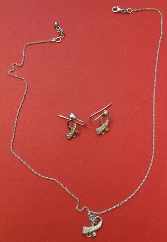 Parure chaine boucles - parure, +