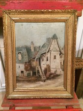 ancien tableau hst maison