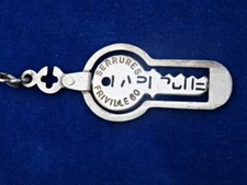 RARE +++ TOP ! PORTE-CLES THAUMATROPE key ring - LAPERCHE - SERRURE Lock