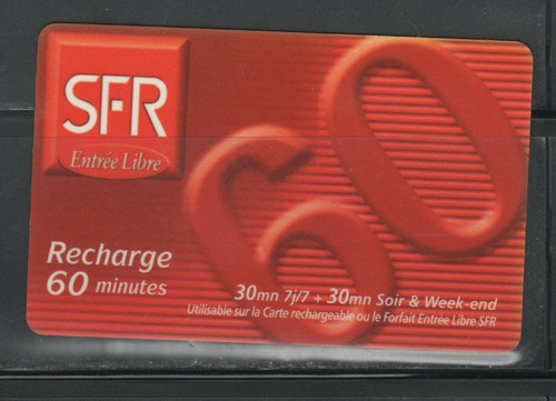 Télécarte sfr rouge - tÉlÉcarte,