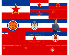Yugoslavia Flag Zastava Jugoslavija Tito communist royal army JNA Garda Panteri
