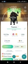 Paldean Blaze Tauros  (Registred Or Not) Pokémon Go