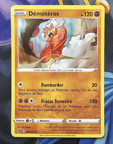 Carte pokémon démétéros - carte,